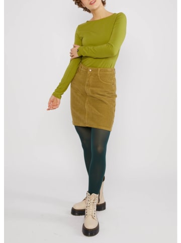 Corduroy rok groen