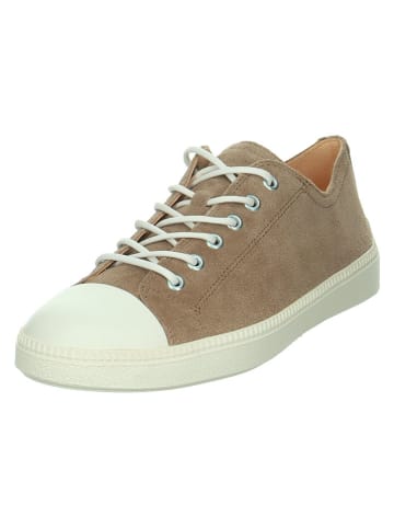 Leder-Sneakers "Turna" in Taupe