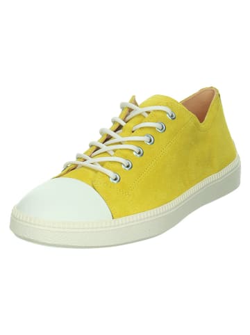 Leder-Sneakers "Turna" in Gelb