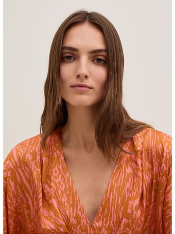 Jurk oranje/lichtroze