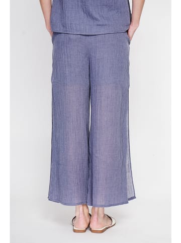 Leinen-Culotte in Blau