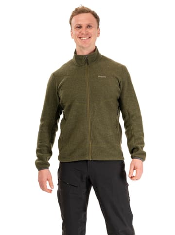 Fleecejacke in Oliv