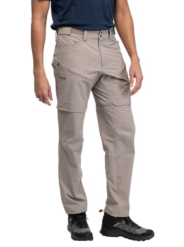 Spodnie softshellowe Zipp-Off - Regular fit - w kolorze szarobrązowym
