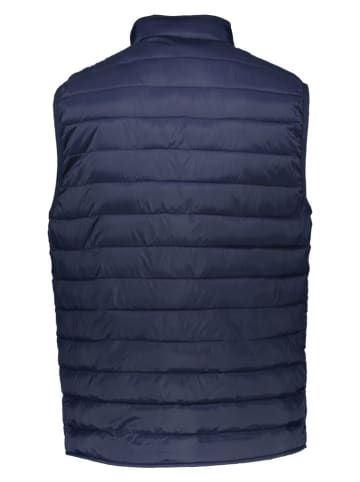 Doorgestikte bodywarmer donkerblauw