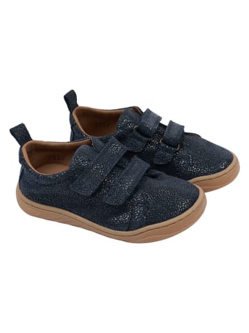 Leren sneakers donkerblauw