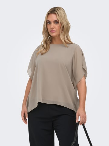 Bluse in Taupe