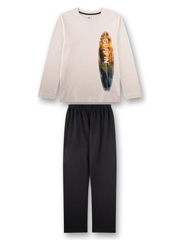 Pyjama zwart/beige