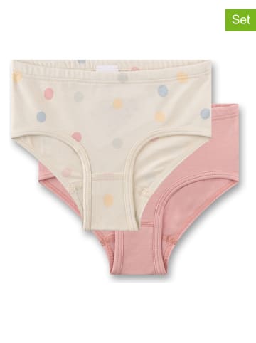 2-delige set: slips beige/lichtroze