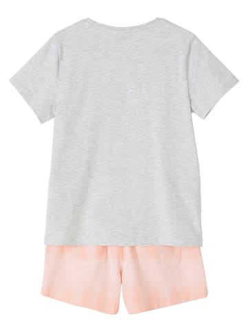 2tlg. Outfit in Grau/ Orange