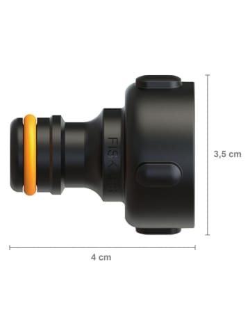Złącze kranowe "G3/4" (26,5mm)" w kolorze czarnym