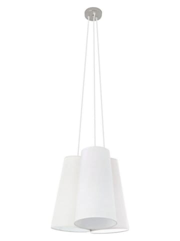 Lampa wisząca w kolorze białym - 22 x 40 x 22 cm