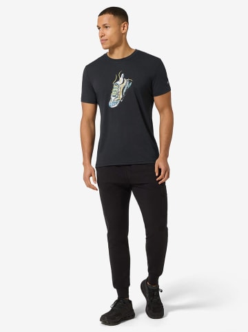 Trainingsshirt "Flashy Sneaker" zwart