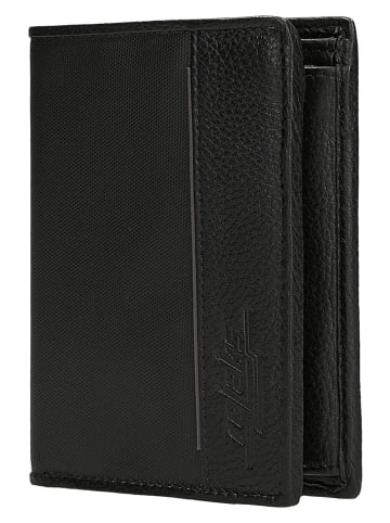 Geldbörse in Schwarz - (B)10 x (H)12 x (T)2,5 cm
