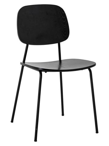 Esszimmerstuhl "Monza" in Schwarz - (B)45 x (H)83 x (T)52 cm