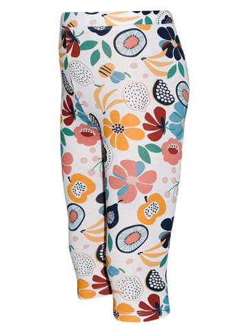 Caprilegging wit/meerkleurig