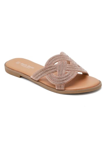 Pantoletten in Gold