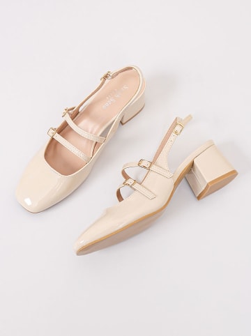 Slingpumps in Creme
