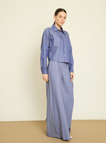 Blouse blauw