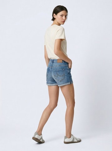 Spijkershort "Judie" blauw