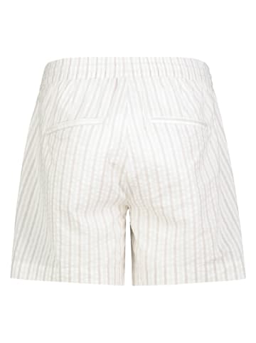 Shorts in Weiß/ Beige