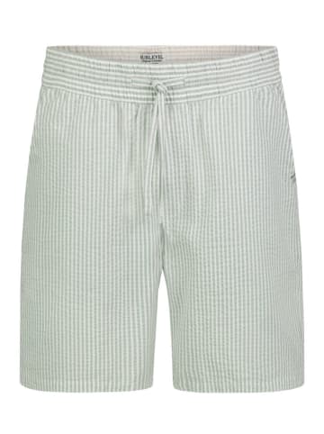 Bermudas in Weiß/ Mint