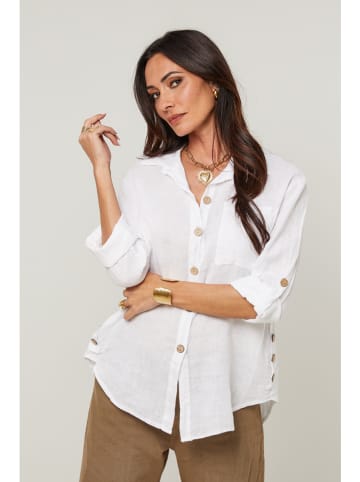 Linnen blouse wit