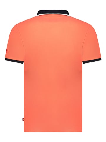 Poloshirt "Kareak" koraalrood