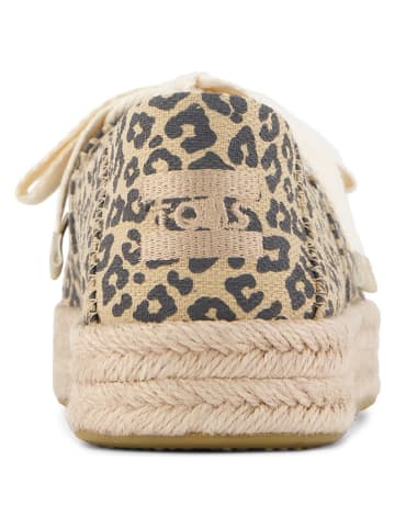 Espadryle w kolorze beżowo-antracytowym