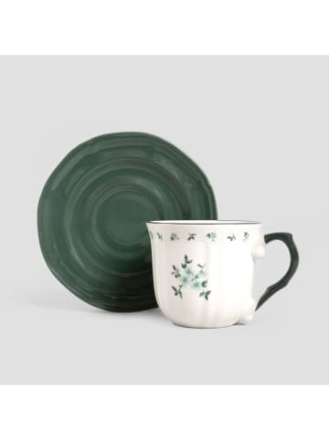 Tasse ''Greta'' in Weiß/ Grün - 250 ml