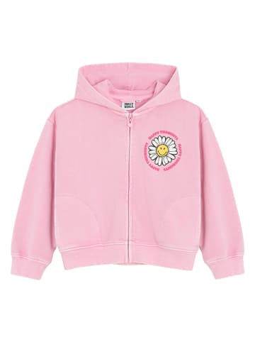 Sweatjacke in Rosa