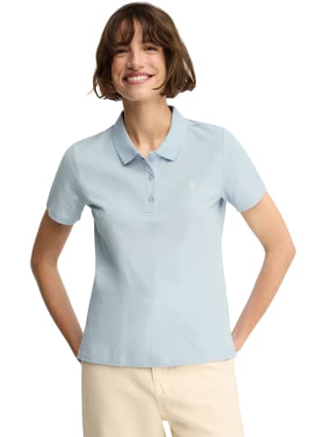 Koszulka polo w kolorze błękitnym
