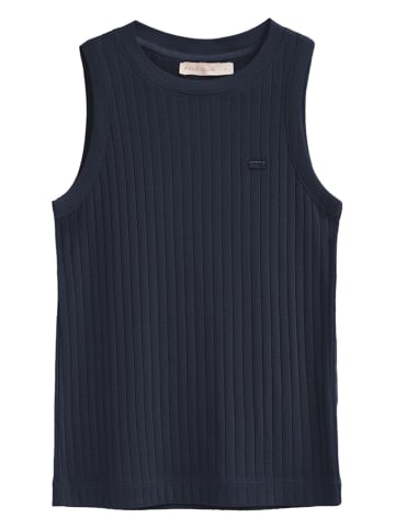 2-delige set: tops wit/donkerblauw