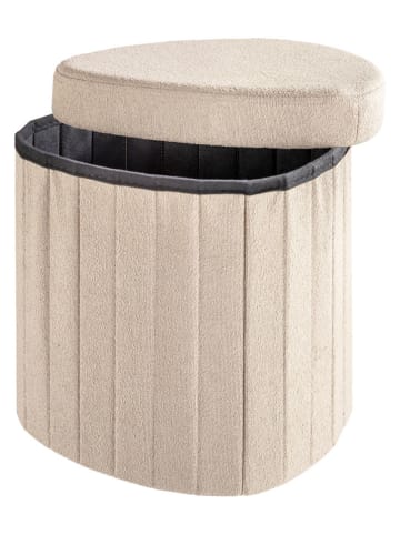 Sitzbank in Creme - (B)37 x (H)36 x (T)41 cm