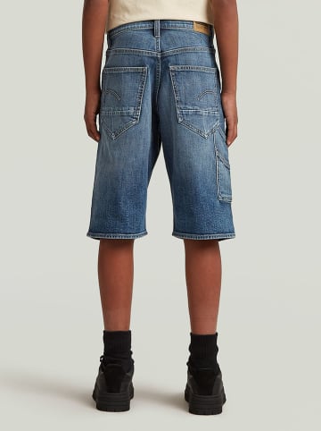 Spijkershort blauw