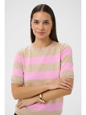 Sweter w kolorze beżowo-jasnoróżowym