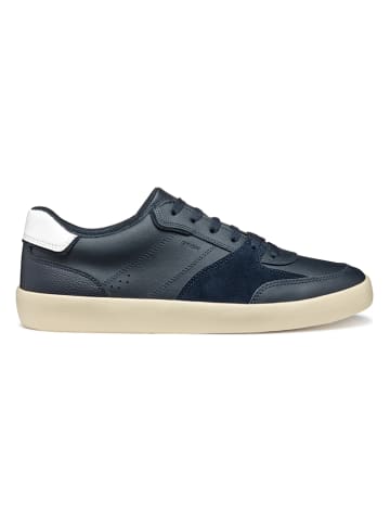 Leder-Sneakers "U Affile" in Dunkelblau