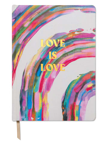 Notitieboek "Love Is Love" meerkleurig - (B)19 x (H)26 cm
