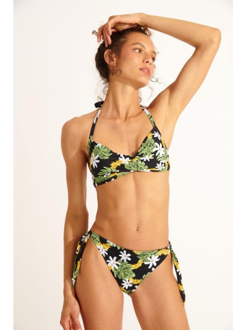Biustonosz bikini "Kalissa" w kolorze czarno-zielonym