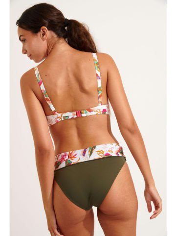 Biustonosz bikini "Barber" w kolorze biało-jasnoróżowym