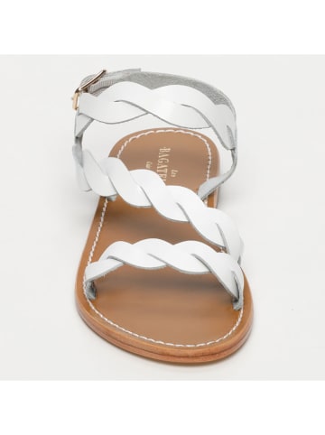 Leder-Sandalen "Arianna" in Weiß