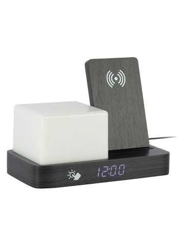 LED-Wecker ''Retro'' in Schwarz - (B)20 x (H)15,4 x (T)11,5 cm