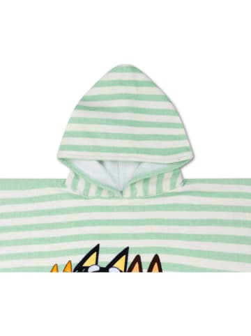 Poncho "Bluey" in Grün/ Weiß - (L)65 x (B)65 cm