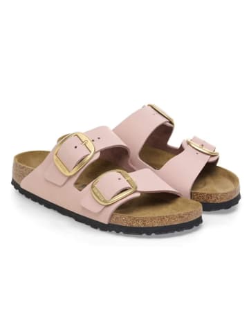 Leder-Pantoletten "Arizona Big Buckle" in Rosa