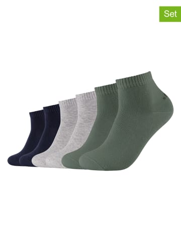 6er-Set: Socken in Khaki/ Dunkelblau/ Grau