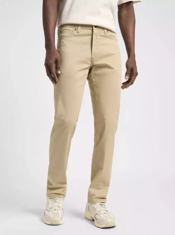 Dżinsy - Slim fit - w kolorze beżowym