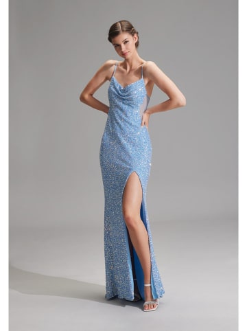 Paillettenkleid in Hellblau