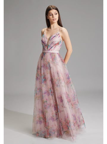 Kleid in Rosa/ Bunt