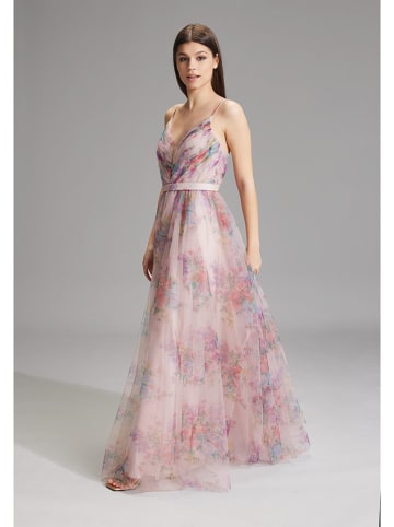 Kleid in Rosa/ Bunt