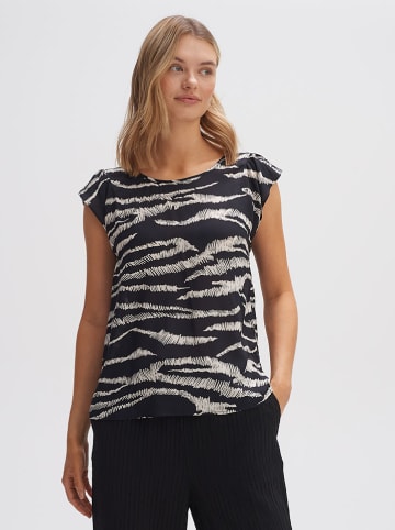 Blouse zwart/wit