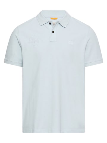 Koszulka polo w kolorze błękitnym